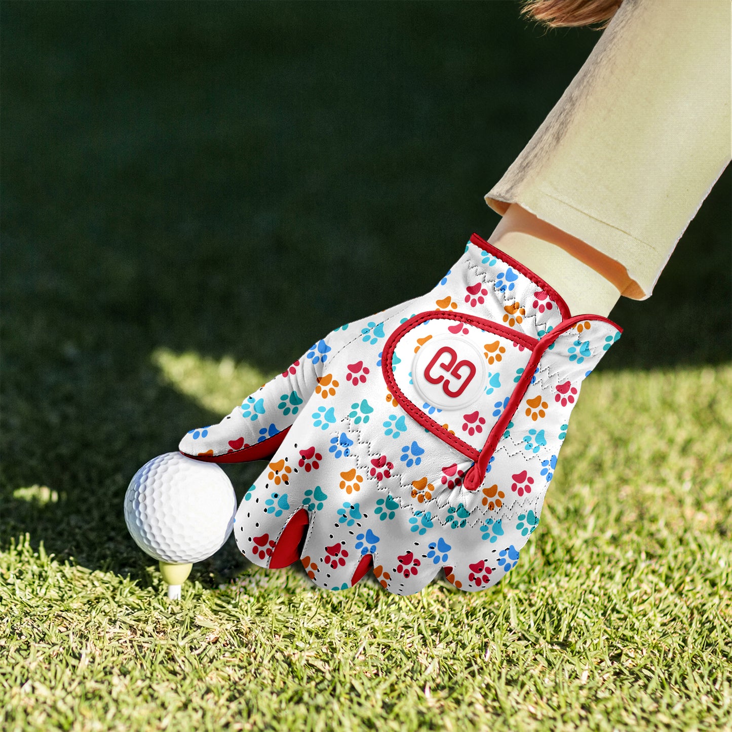 Paw Prints Golf Glove
