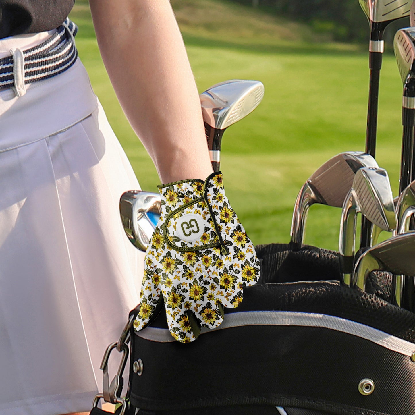 Sunflowers & Butterflies Golf Glove