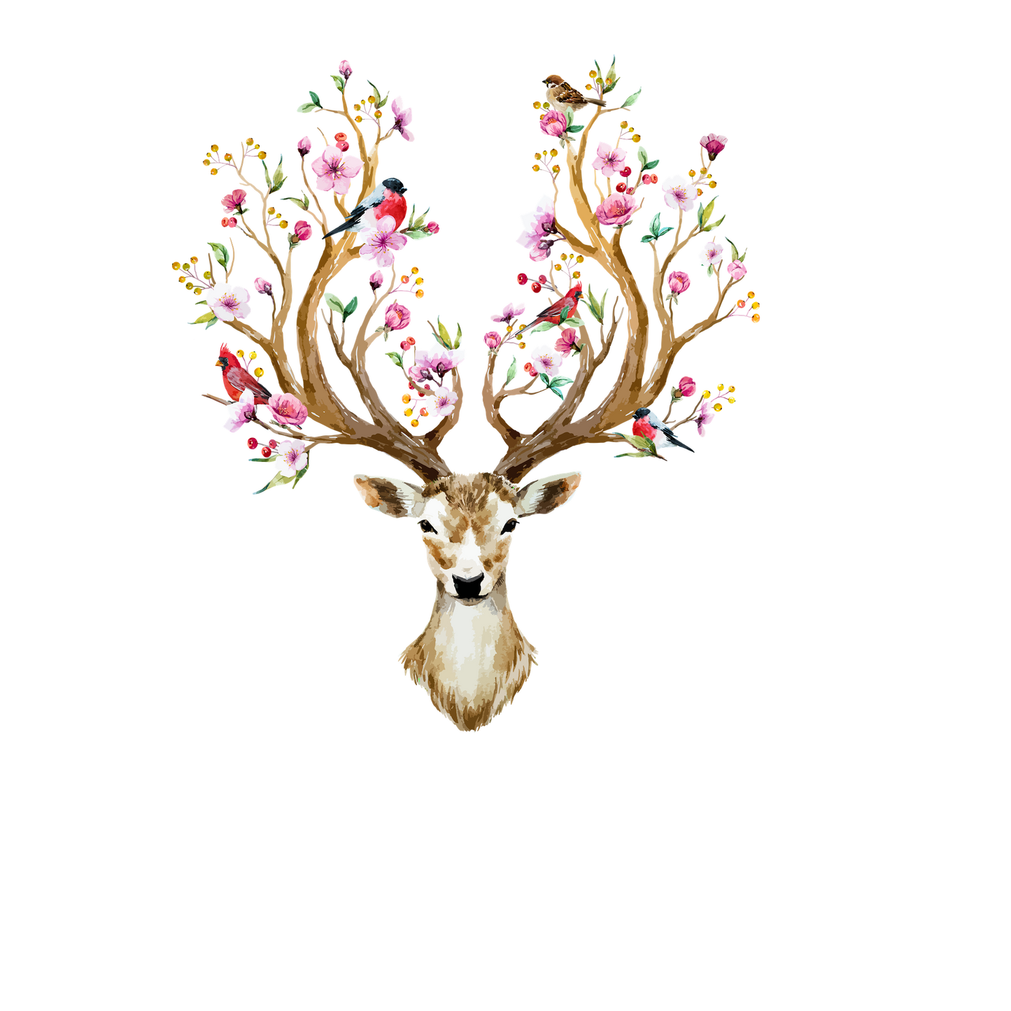 Floral Antlers Golf Glove