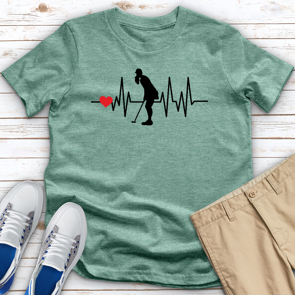 Golf Heartbeat Heathered Tee