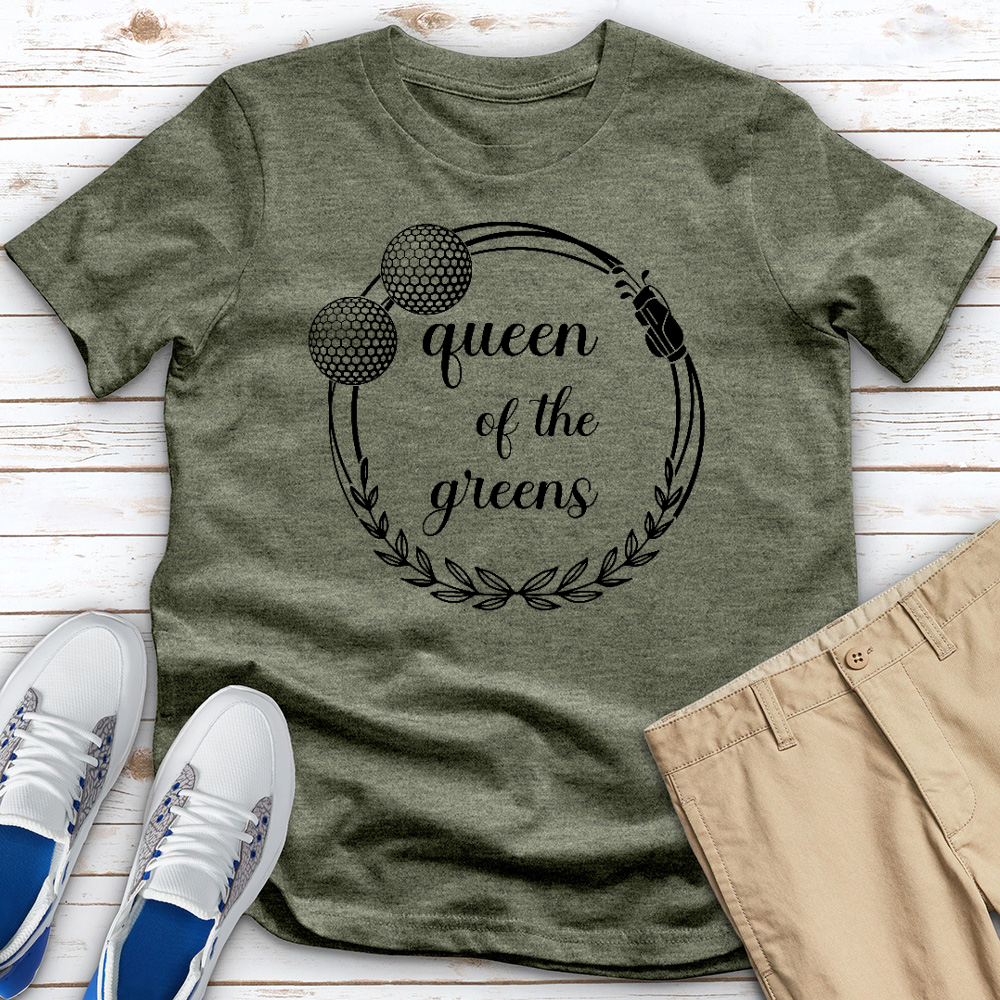 Queen of the Greens Golf Heathered Tee