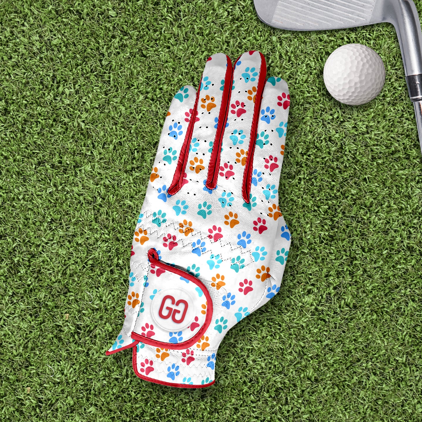 Paw Prints Golf Glove