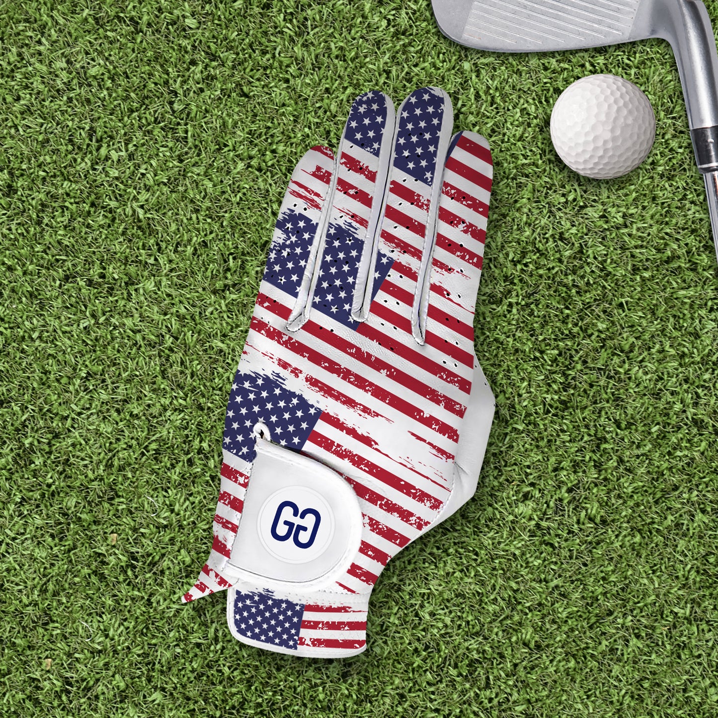 Stars and Stripes Golf Glove