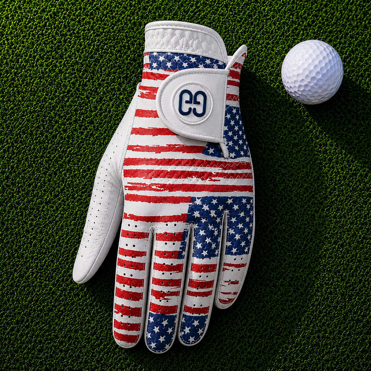 Stars and Stripes Golf Glove