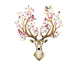 Floral Antlers Golf Glove
