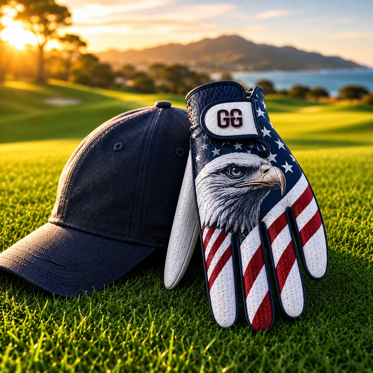 Patriotic Eagle Golf Glove