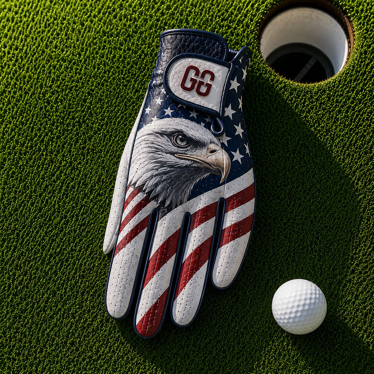 Patriotic Eagle Golf Glove