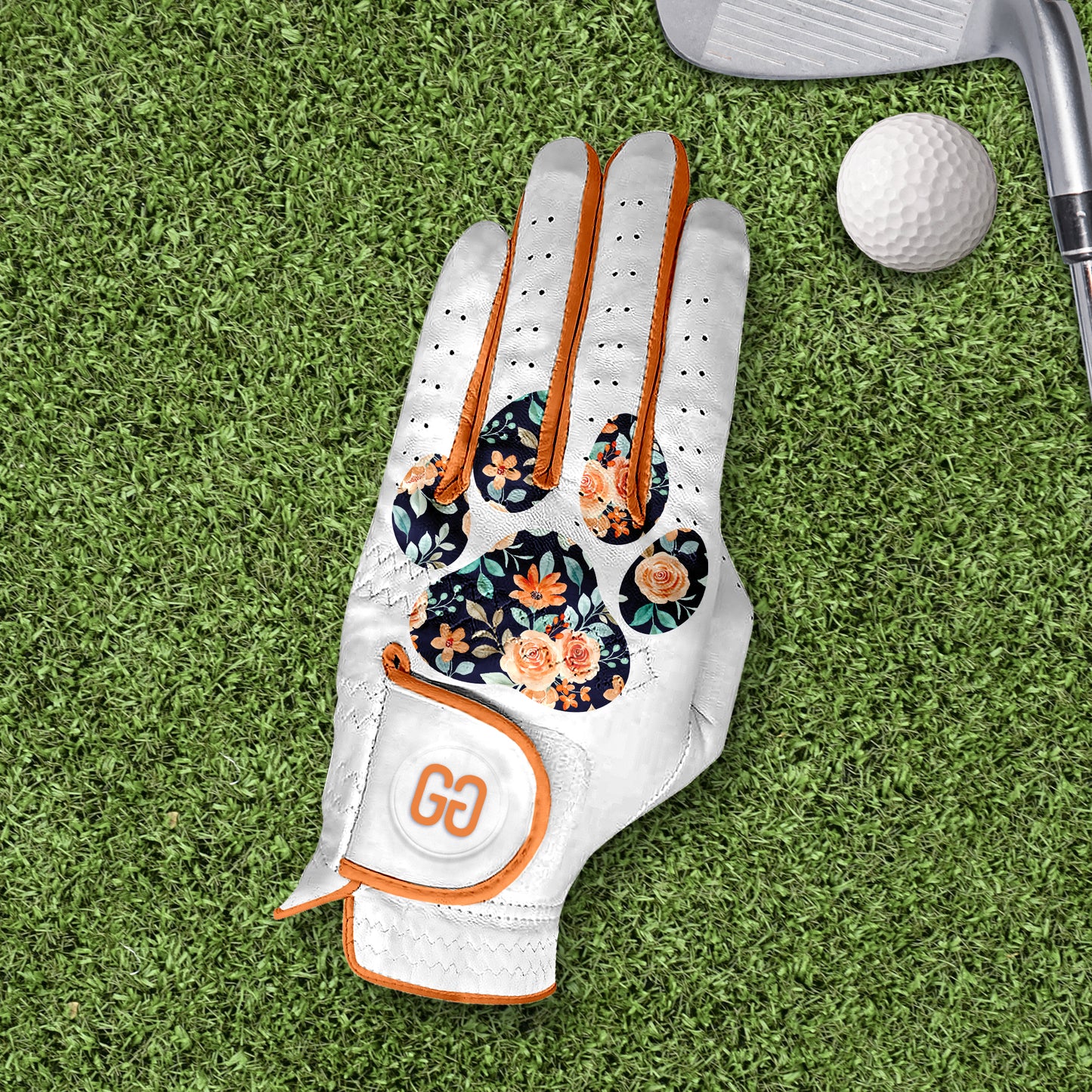 Floral Paw Golf Glove