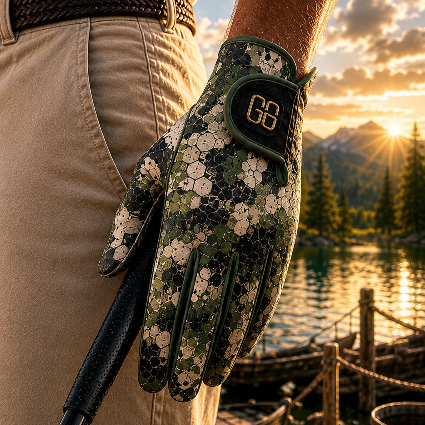 Hex Camo Golf Glove