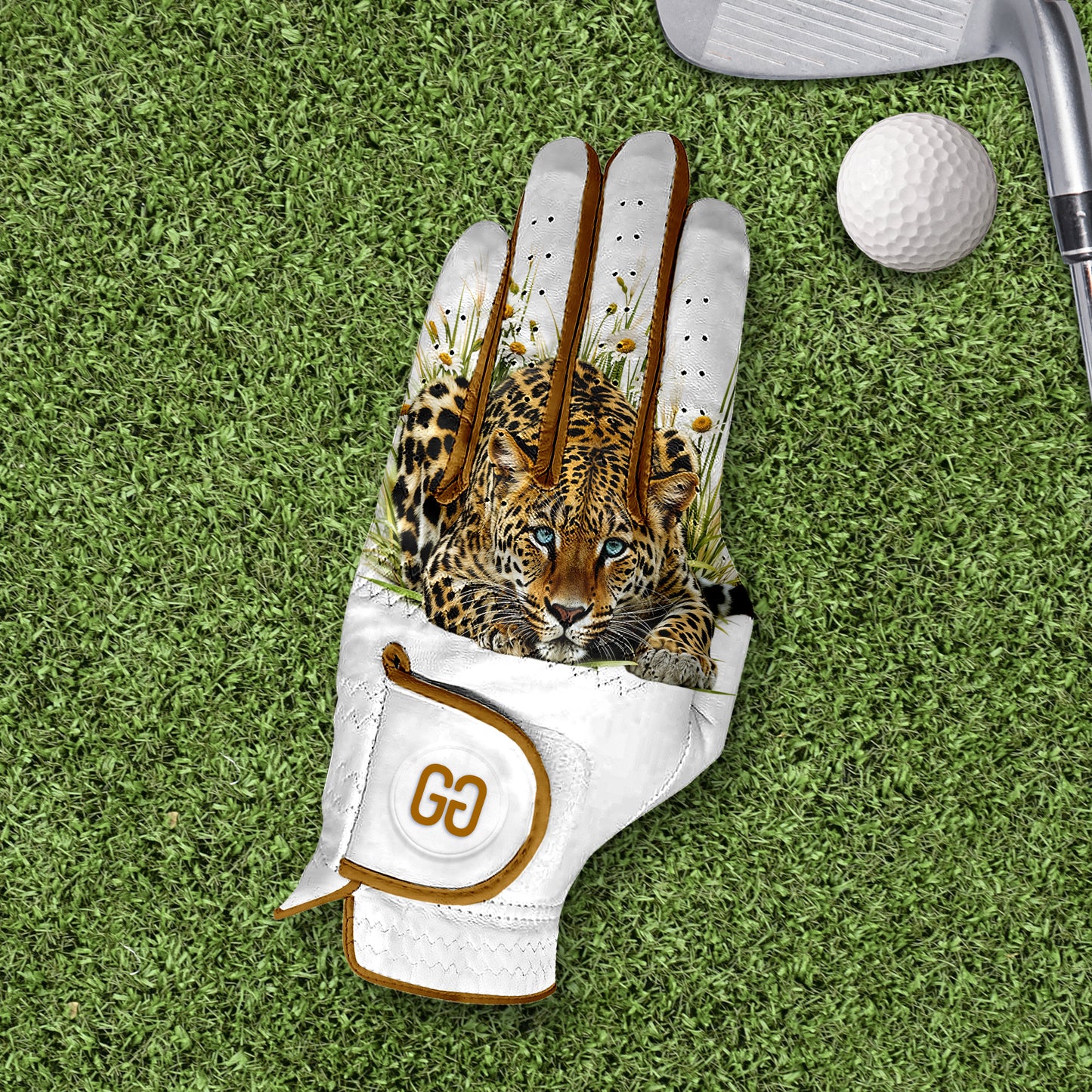 Leopard Golf Glove