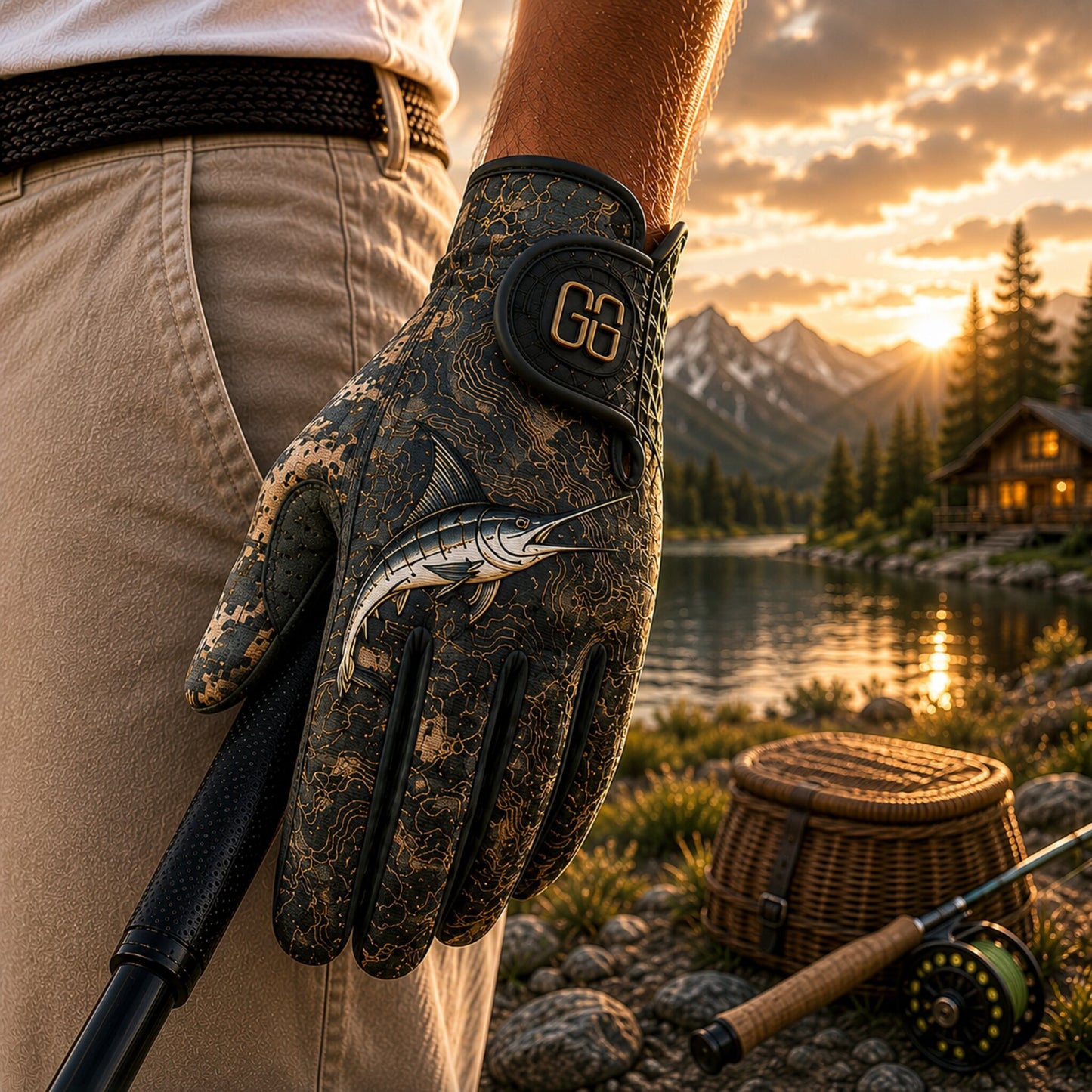 Midnight Marlin Golf Glove
