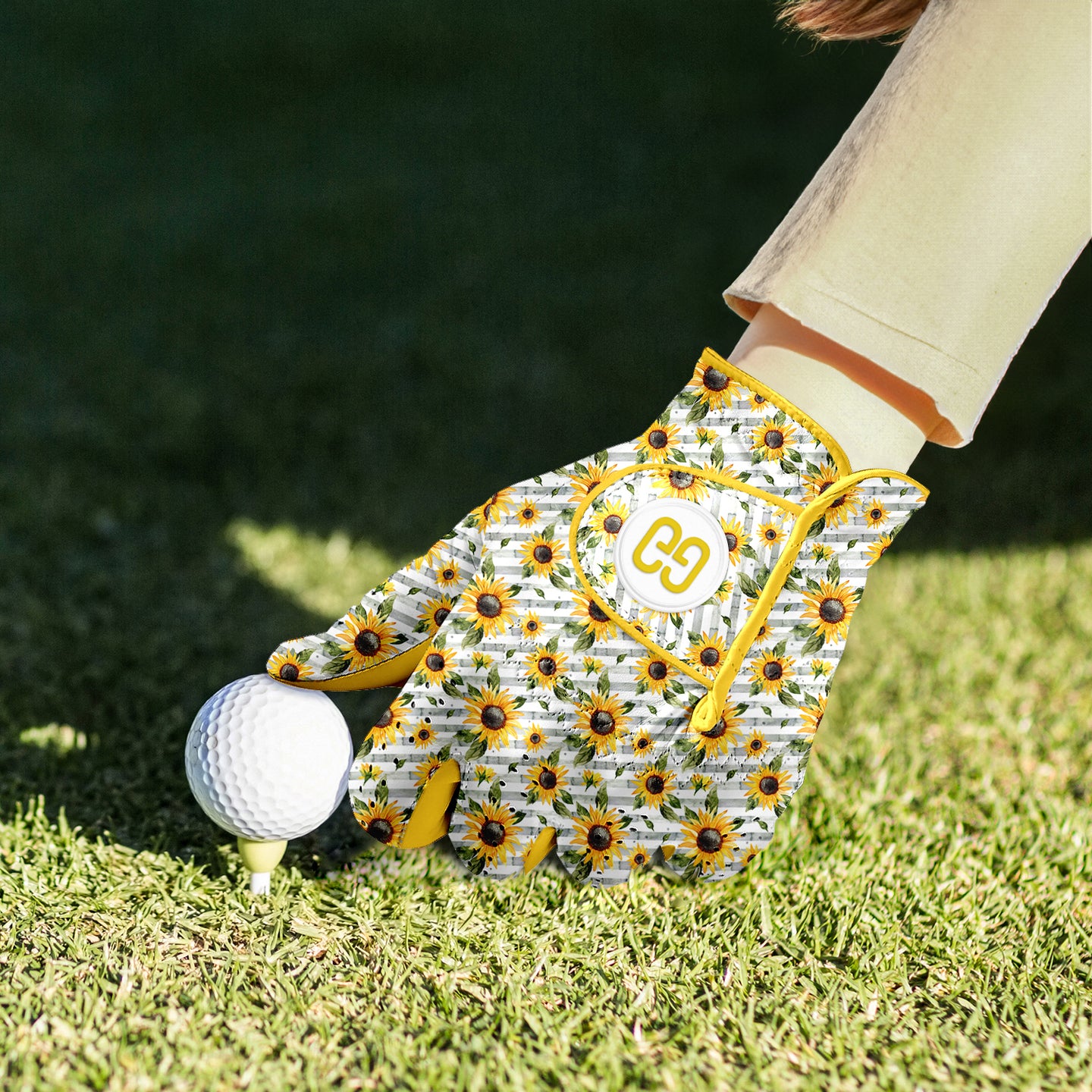 Sunflower Golf Glove