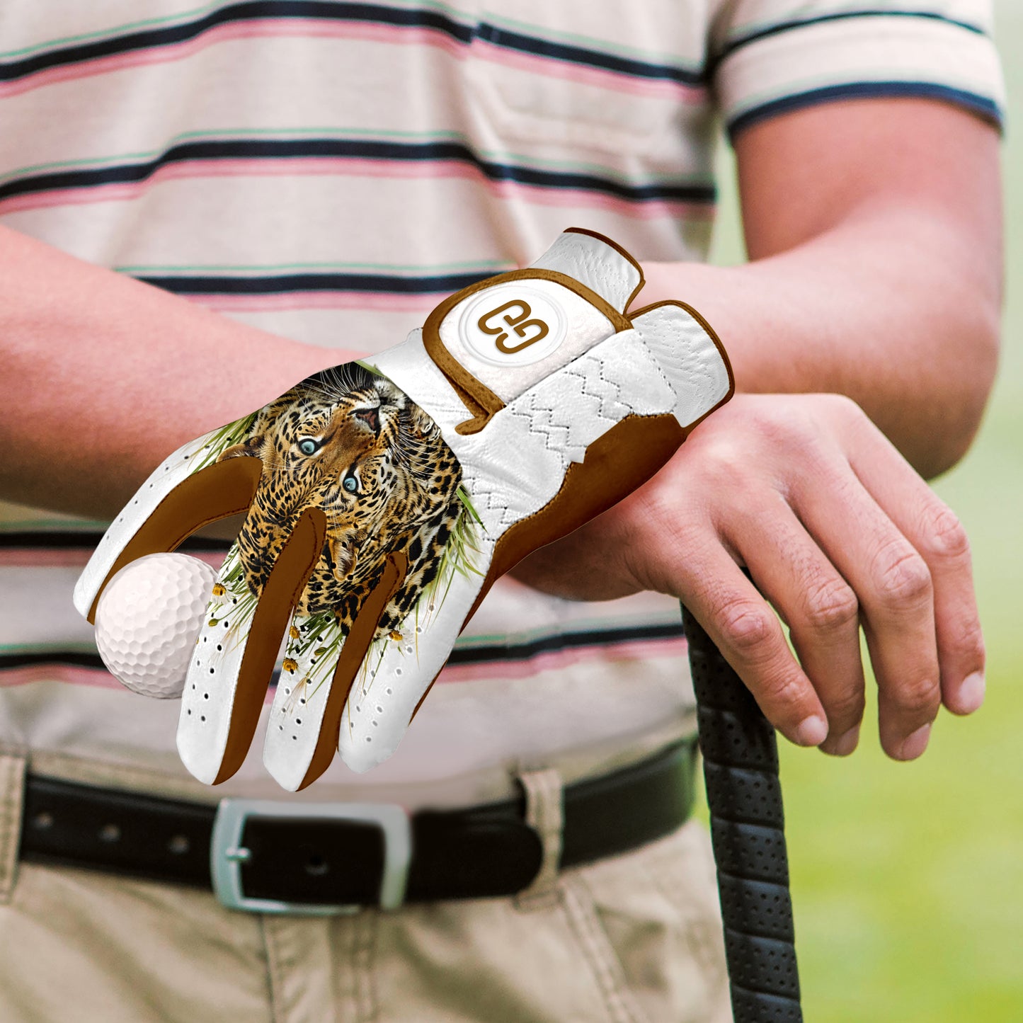 Leopard Golf Glove