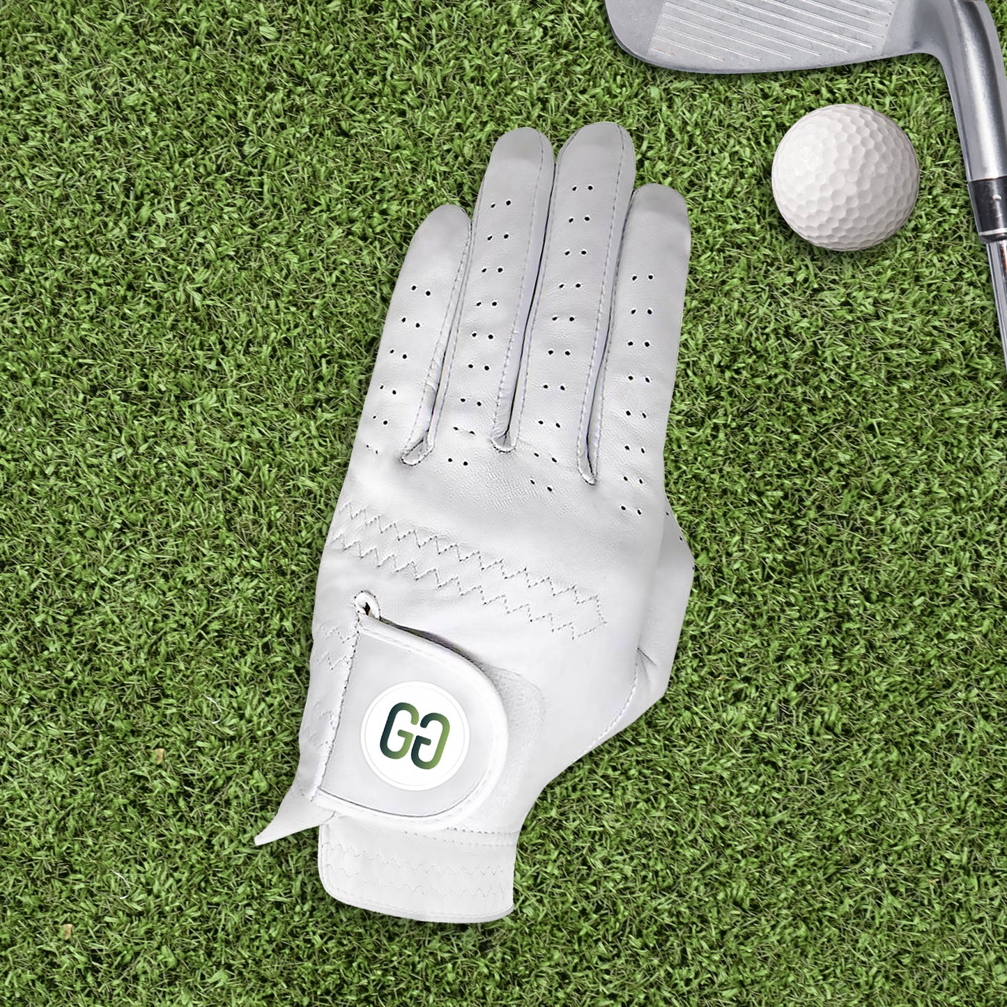 White Golf Glove