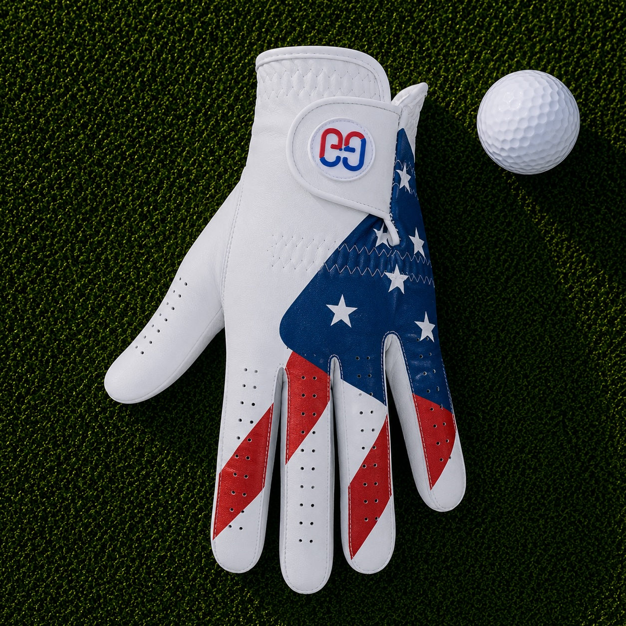 Waving Flag Golf Glove