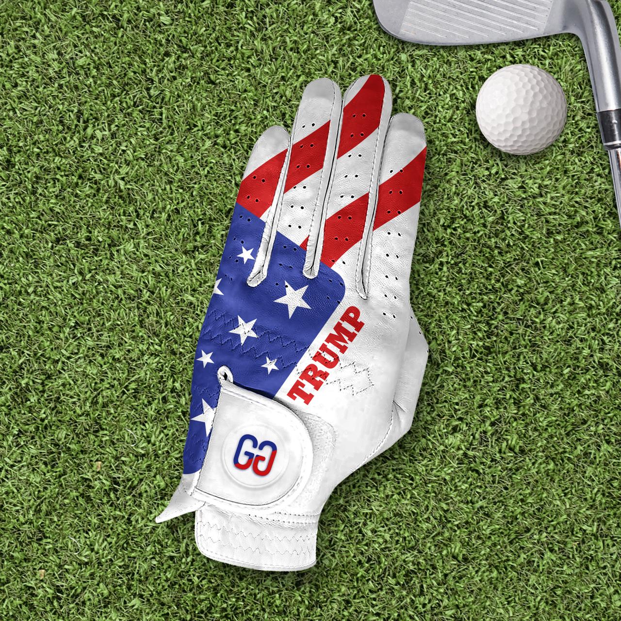 Trump Waving Flag Golf Glove