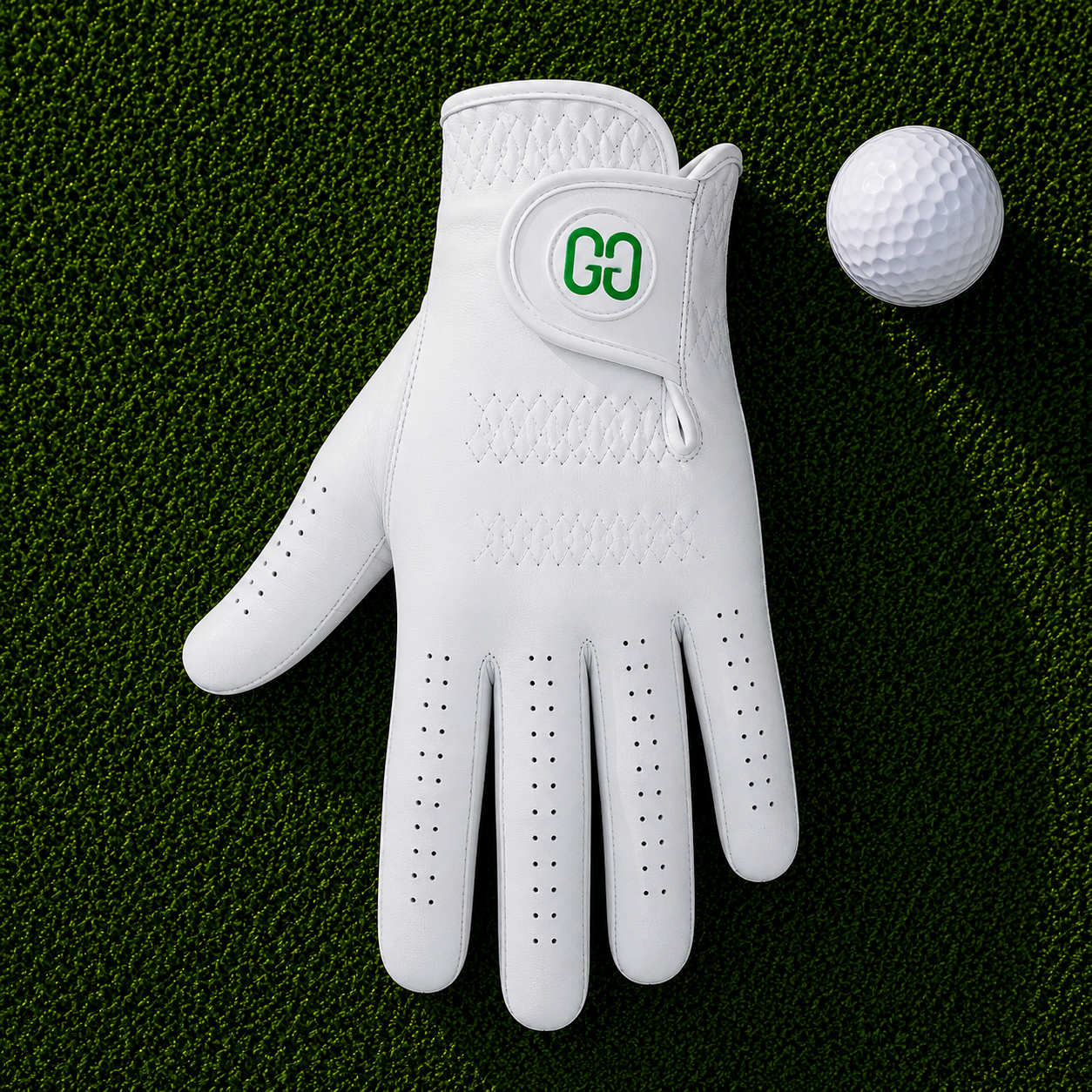 White Golf Glove