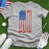 American Flag With Golf Club Tee