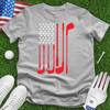 American Flag With Golf Club 02 Tee