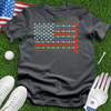 Clubs Balls and Tees Flag Tee