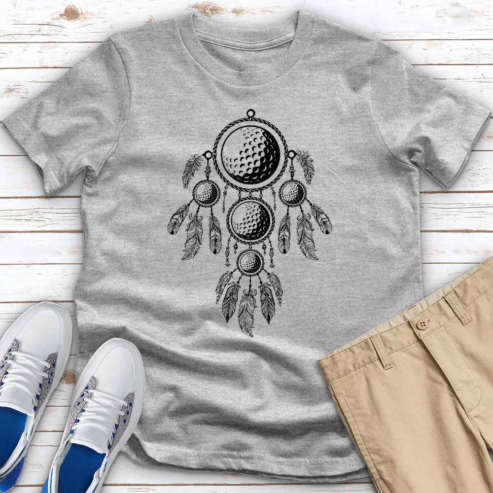 Golf Ball Dreamcatcher Heathered Tee