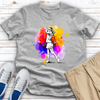 Watercolor Female Golfer Heathered Tee