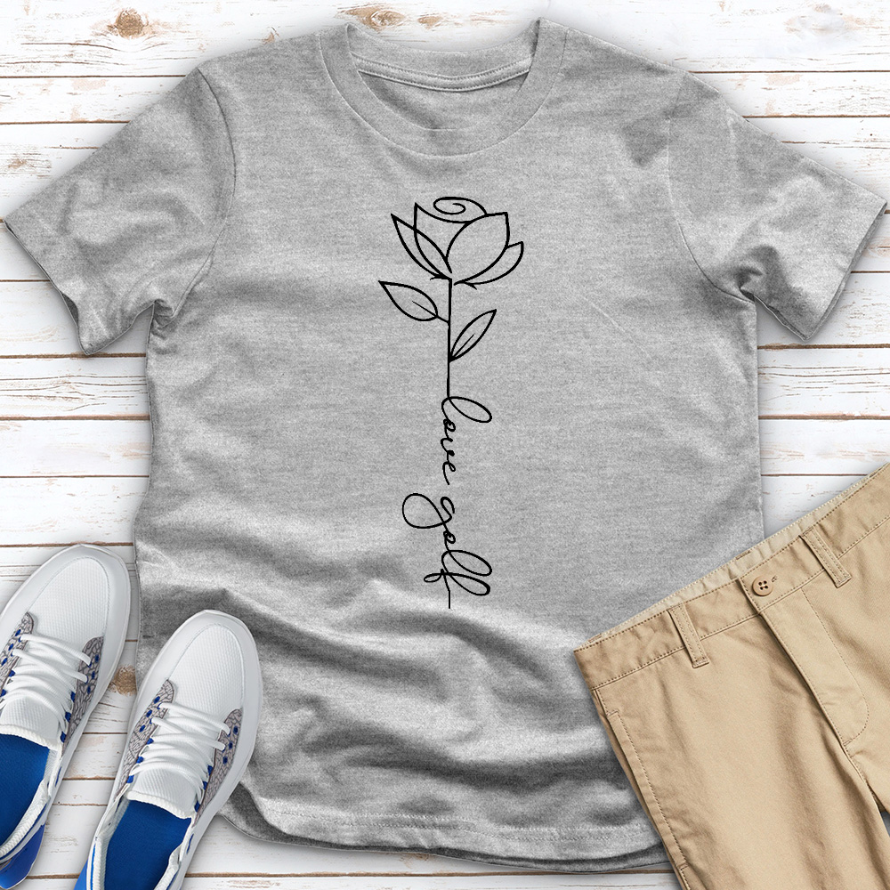 Love Golf Heathered Tee