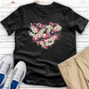 Heart of Flowers and Golf Heathered Tee