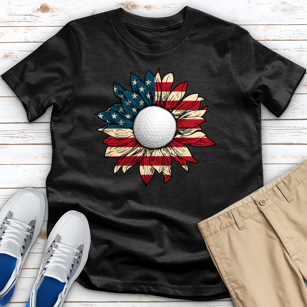 USA Flower Heathered Tee