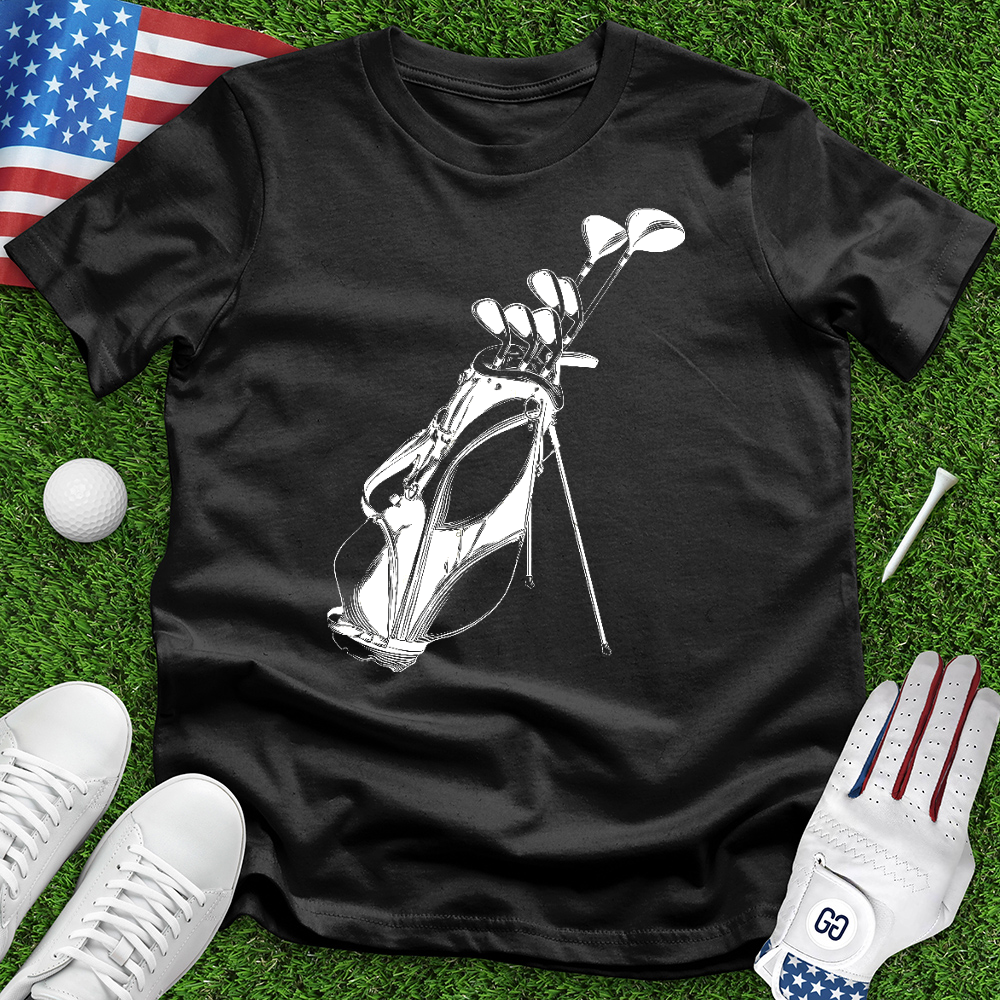 Sketched Golf Bag Tee