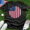 USA Flag Golf Ball Dimple Tee