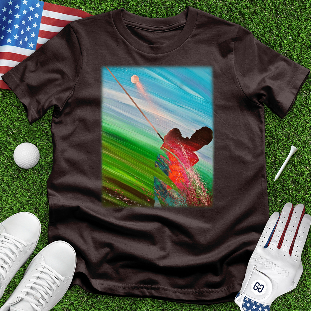 Watercolor Golfer Tee