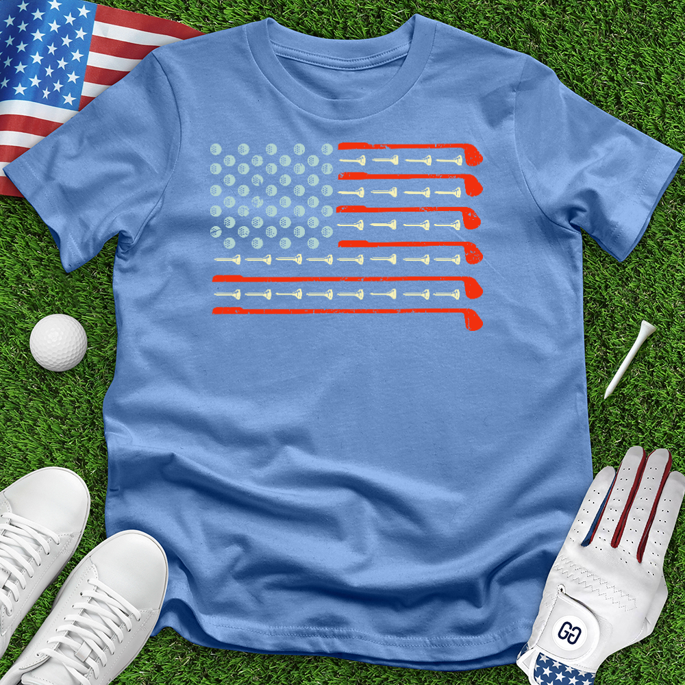 Clubs Balls and Tees Flag Tee