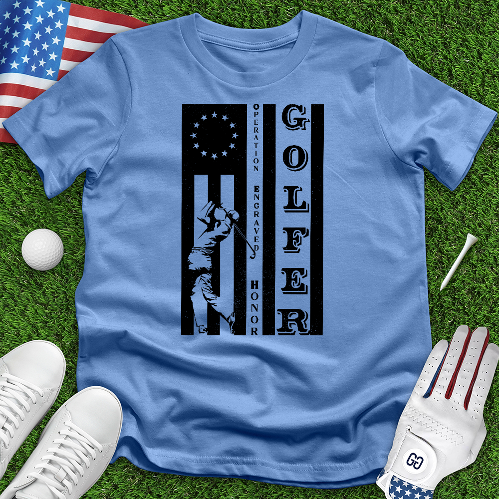 Golfer Flag Tee