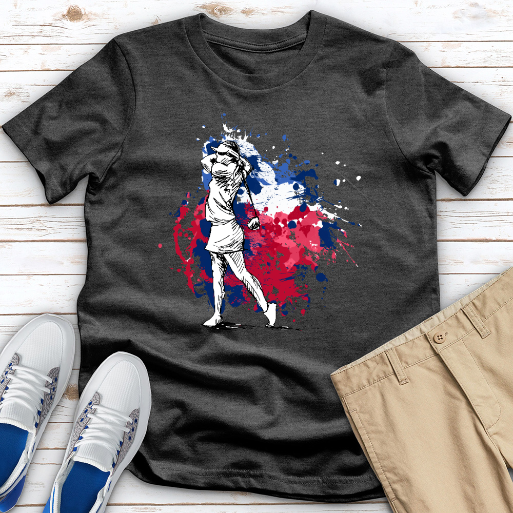 USA Golf Heathered Tee