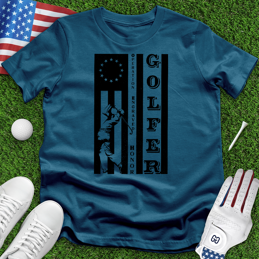 Golfer Flag Tee