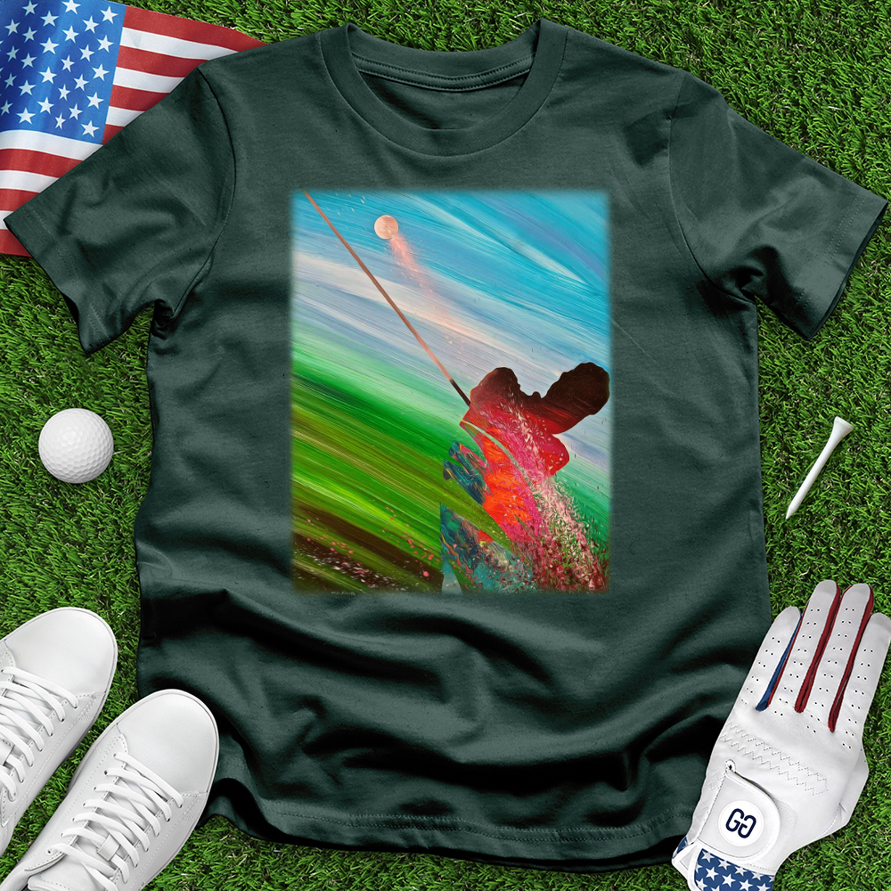 Watercolor Golfer Tee