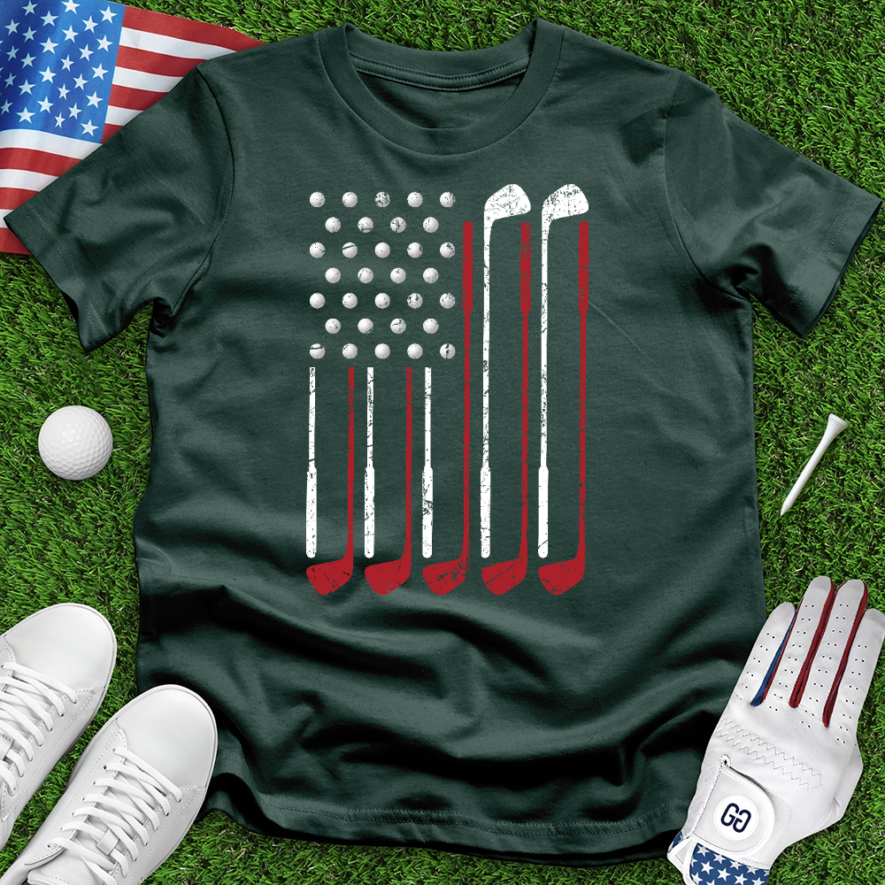 Flag Golf Clubs Tee