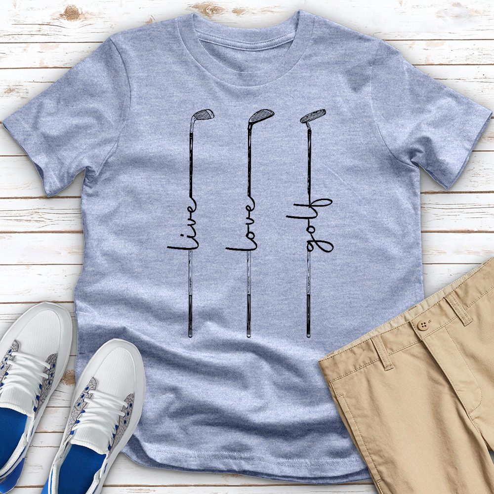 Live Love Golf Heathered Tee