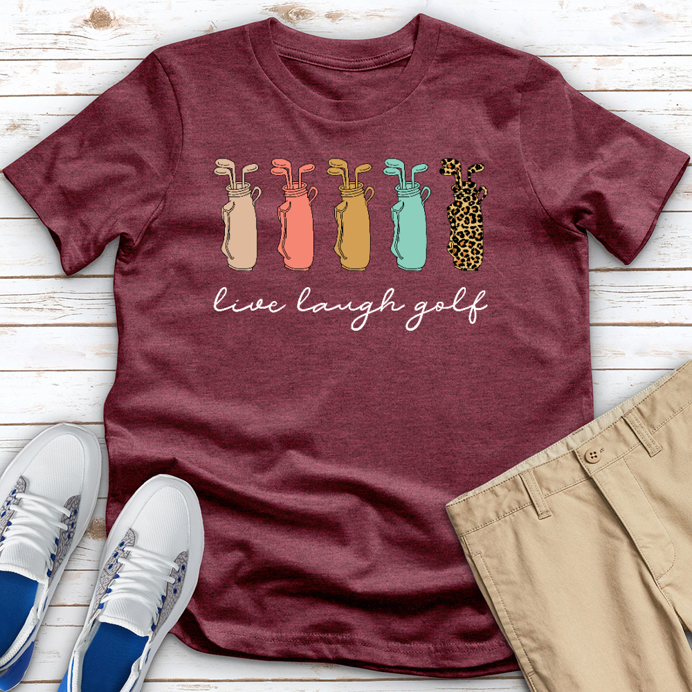 Live Laugh Golf Heathered Tee