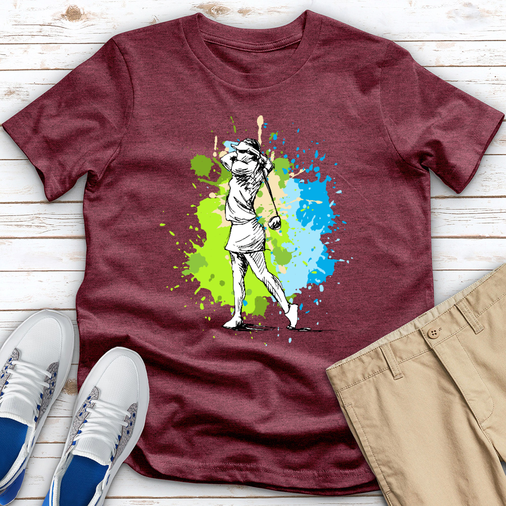 Golf Splash Heathered Tee