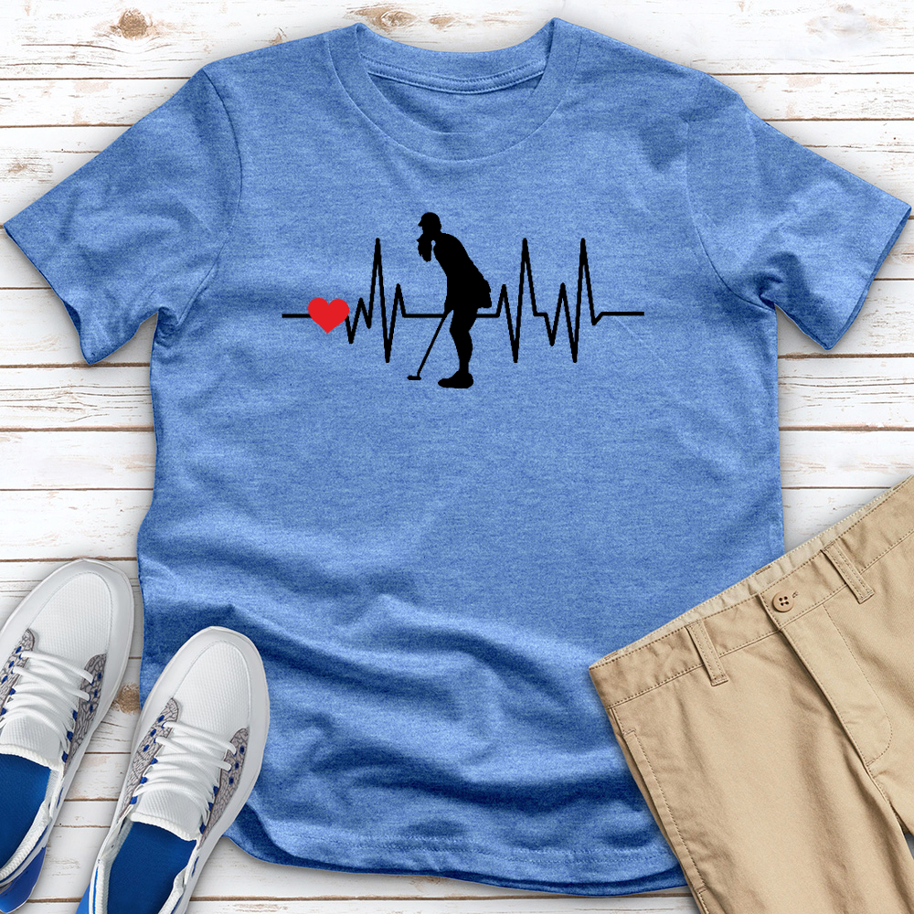 Golf Heartbeat Heathered Tee