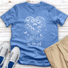 Love Dandelion Heart Heathered Tee