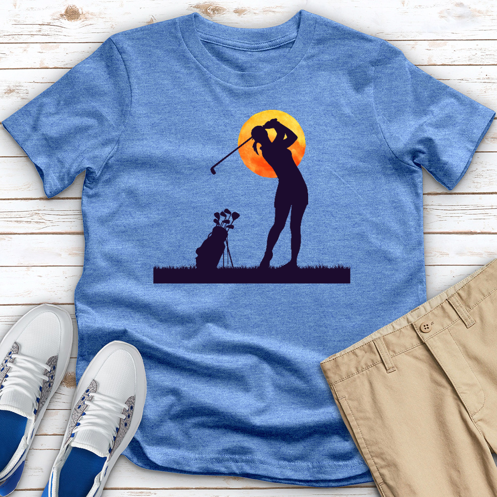 Monlit Golfer Heathered Tee