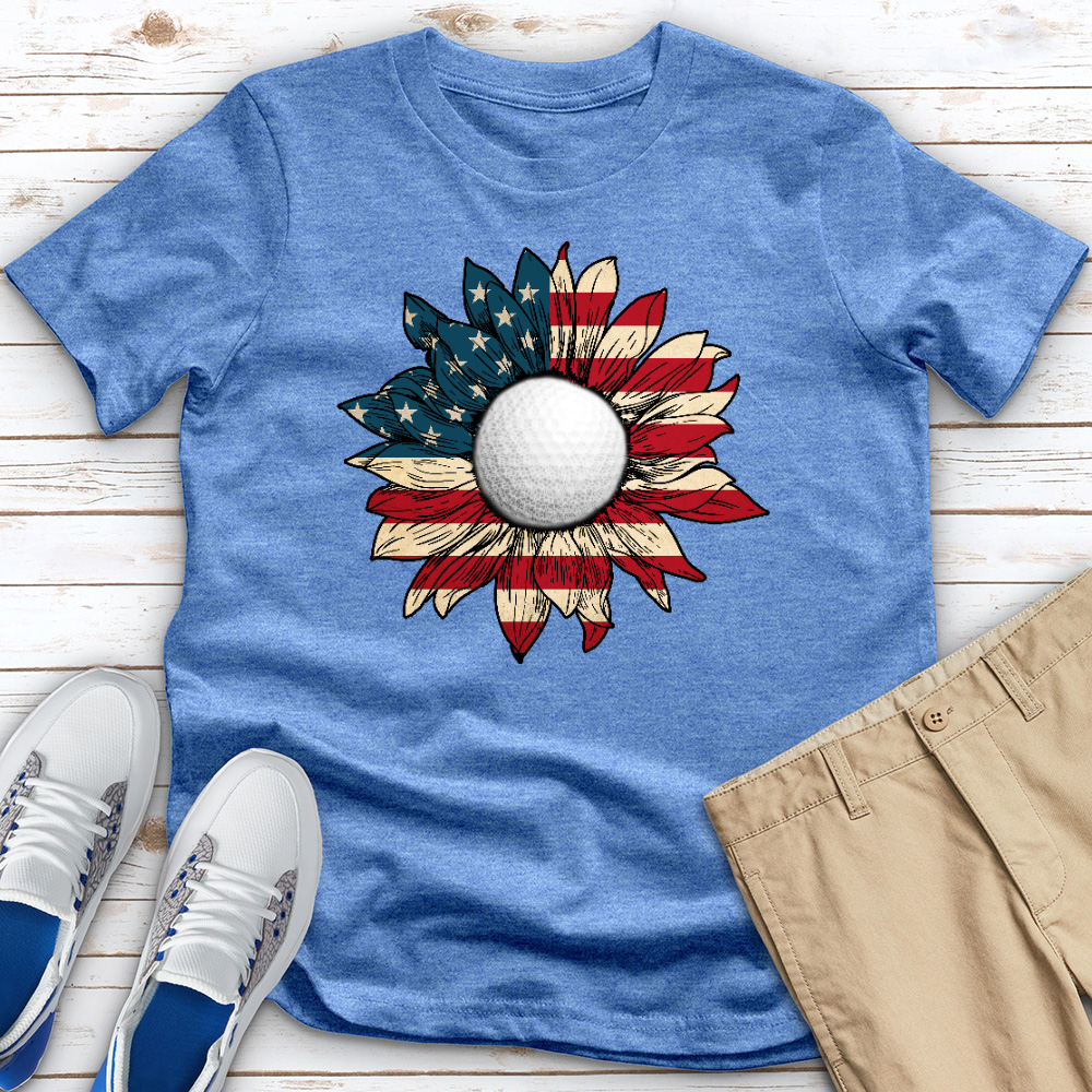USA Flower Heathered Tee