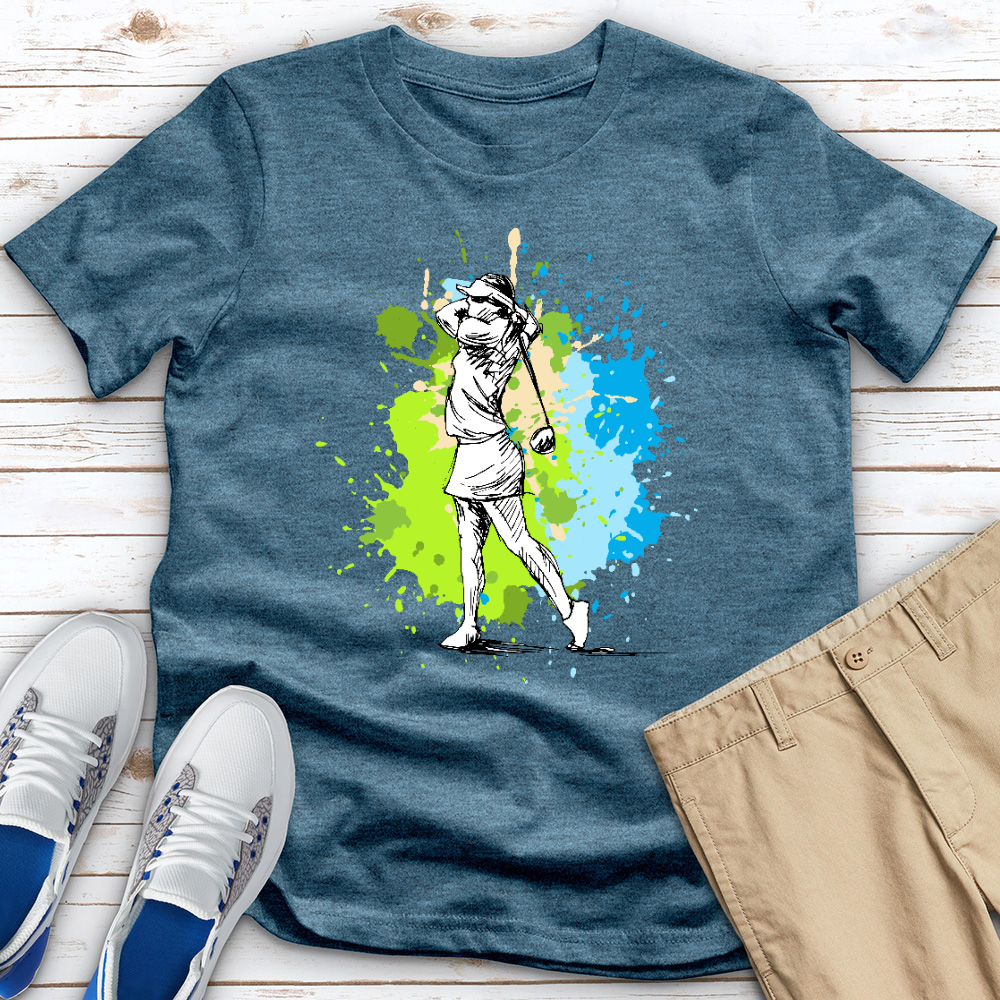 Golf Splash Heathered Tee