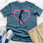 Live Love Golf Heart Heathered Tee