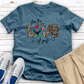 Love Of Golf Animal Print Heathered Tee