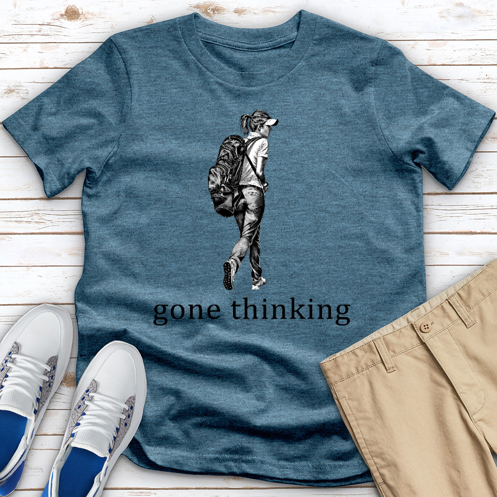 Gone Thinking Heathered Tee
