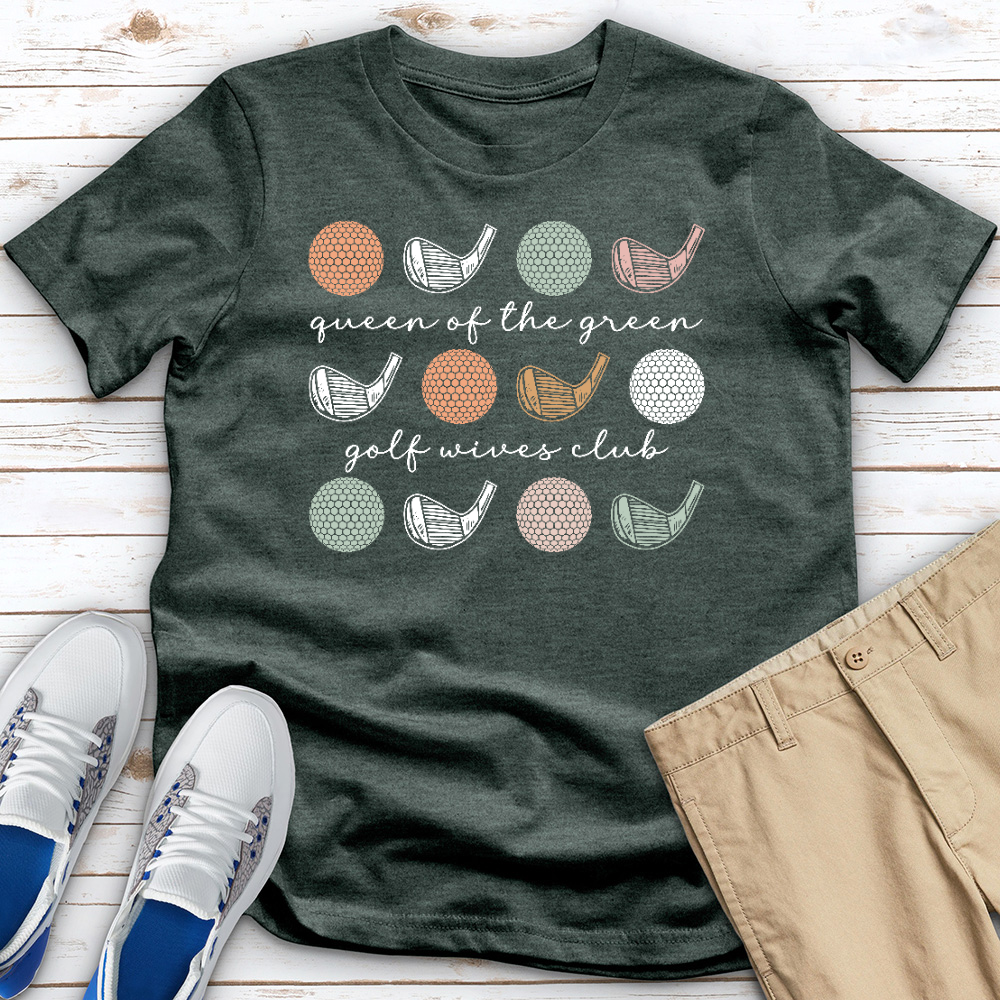 Queen Of The Green Heathered Tee